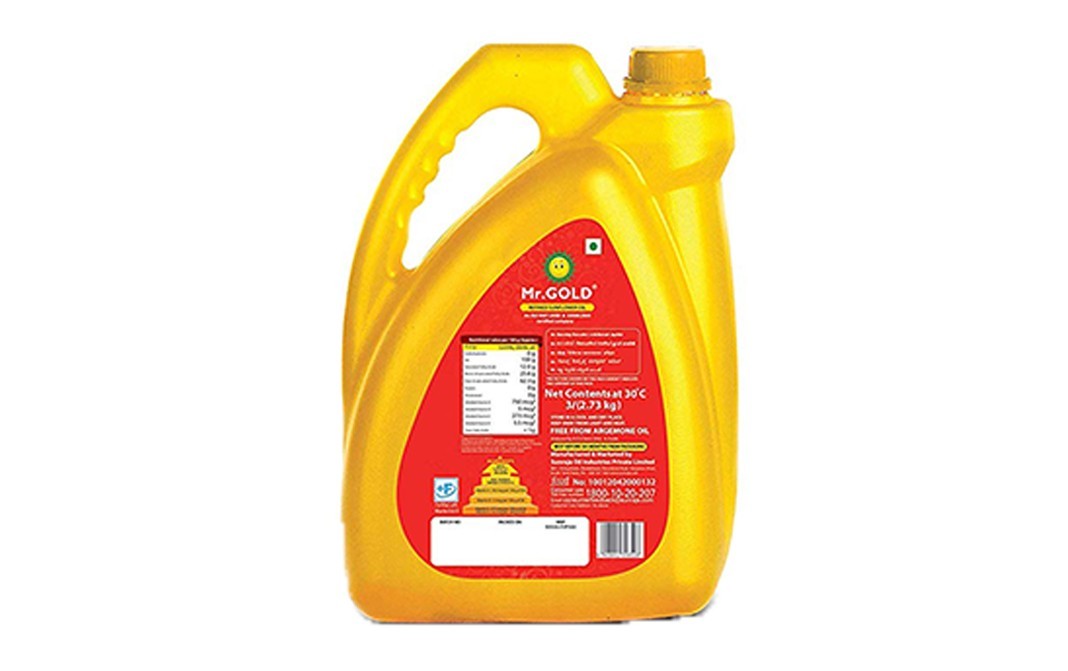 Mr. Gold Refined Sunflower Oil    Can  3 litre